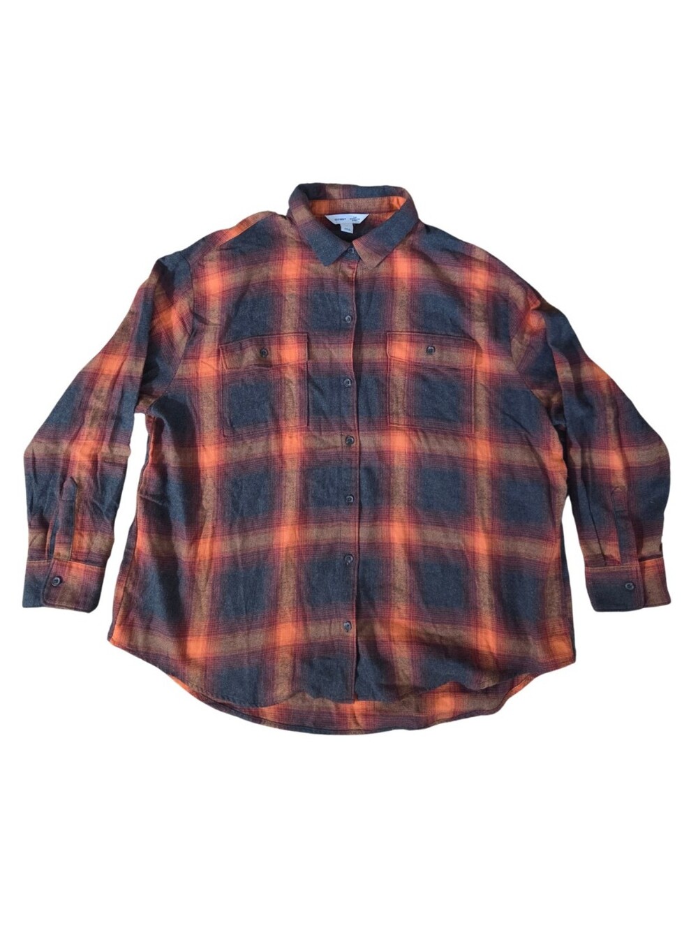 Old Navy Swiftie Evermore Flannel Shirt Cotton Women's XL Boyfriend Tunic FALL